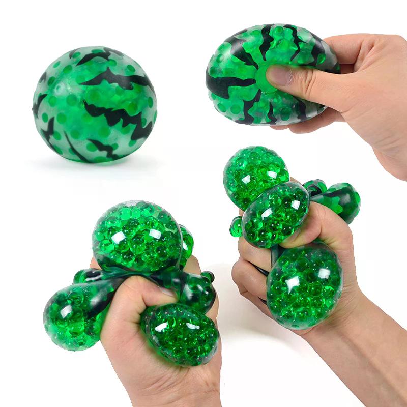 Simulační melounové korálky Mačkací hračka Kreativní ovoce Dekompresní hračky Roztomilé měkké Squishies hračky Neotřelé dárky