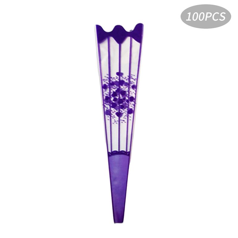 

100 шт./лот подарочная упаковка прозрачные пакеты красочный целлофановый пакет для букета роз цветочная упаковка аксессуары 8x2x35cm