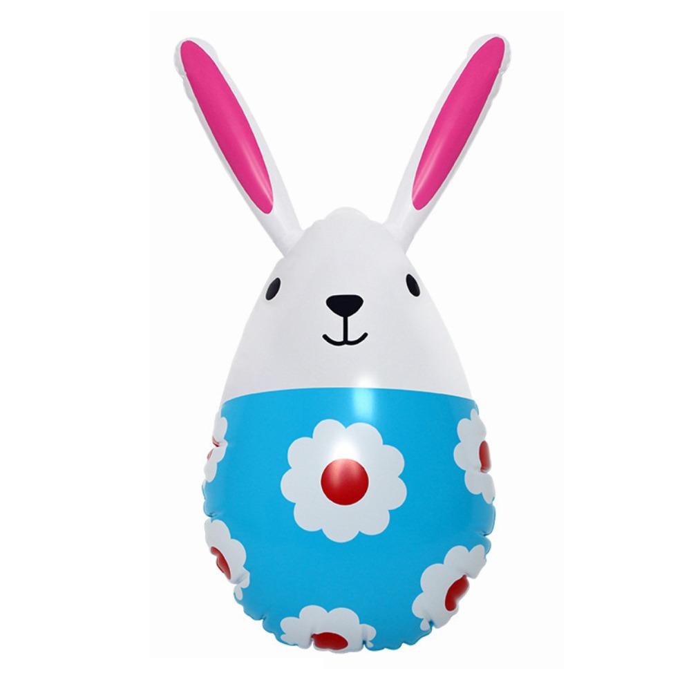 Safe Easter Inflatable Rabbit Cute Inflatable Easter Eggs Easter Rabbit Eggs Balloon  Garden Decor