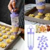 Cookie Press Set With Cake Cream Decorating Syringe Baking Pastry Nozzle