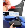 Carbon Fiber Exterior Side View Mirror Covers Caps & Door Handle Covers Trim Fit for 2010-  2024 Dodge Charger