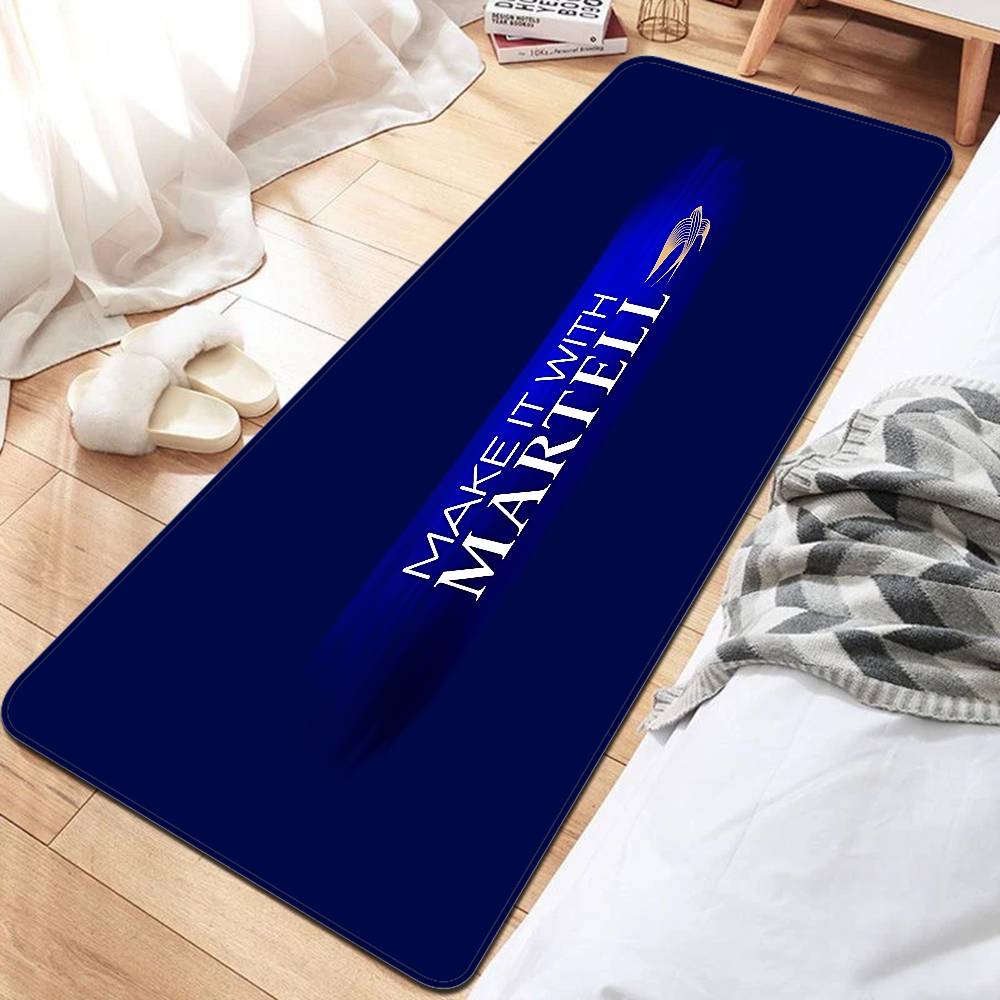 

Fashion M-Martell Logo Bathroom Mat INS Style Soft Bedroom Floor House Laundry Room Mat Anti-skid Welcome Doormat 50x80cm