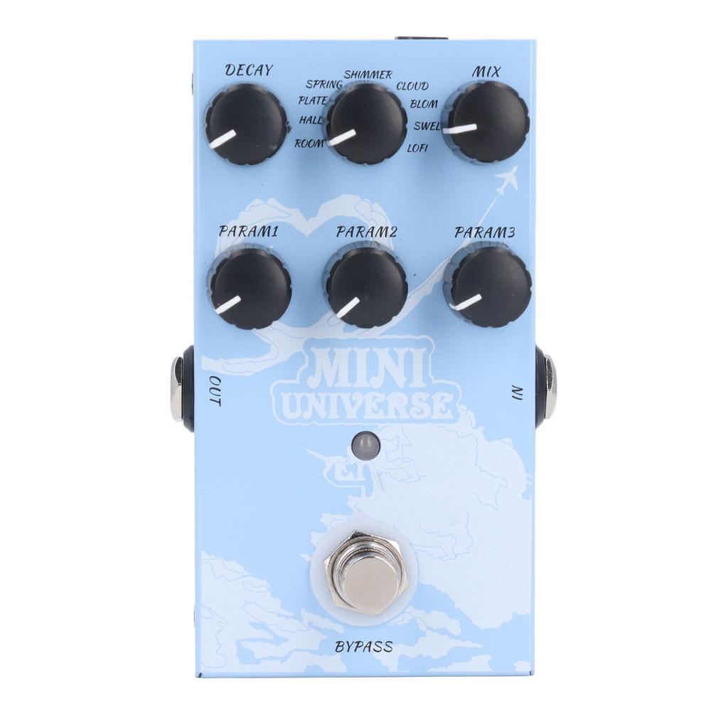 Guitar Effect Pedal 9 Reverb Types Warm Authentic Sound Digital Modeling Reverb Effect Pedal