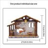Customizable 11Cm Miniature Cabin Religious Craft For Or Living Room