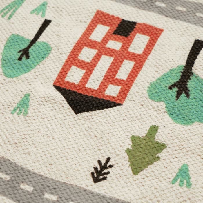 Children's Rug Circuit - Multicolor - 60 X 120 Cm - Printed Cotton - Indoor