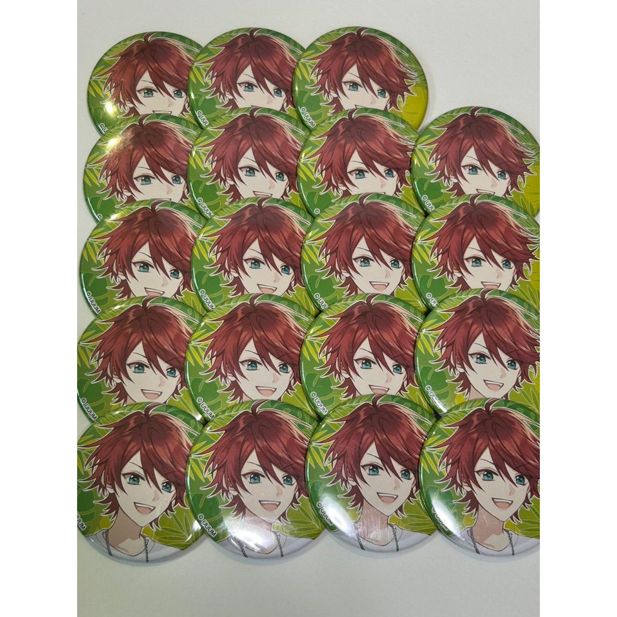 Used Colorful Peach Japapa-san Can Badge Tokyo Dome City