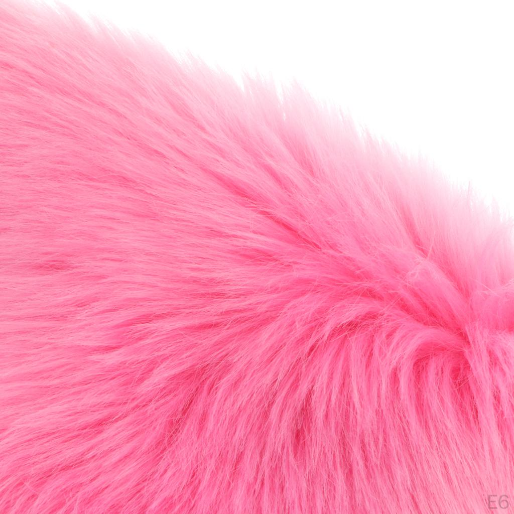 Shape Artificial Area Rug Floor Carpet Living Room Bedside Mat - Non Shed & Long Pile