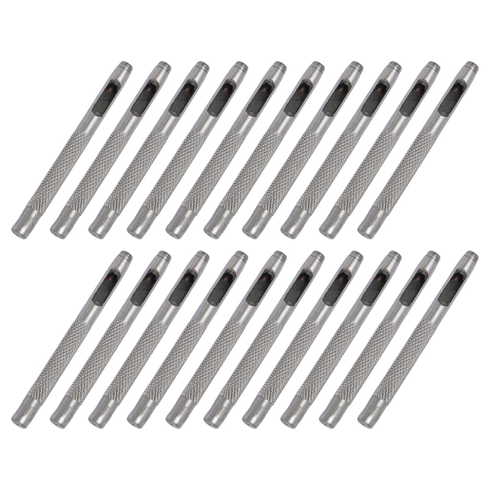 

20PCS Leather Punch Set Carbon Steel High Hardness Hollow Round Hole Punch Set Leather Hole Tool for Belt