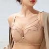 Sexy 3D Embroidered Lace Shell Cup Bra Set for Side Breast Enhancement and Smaller Busts