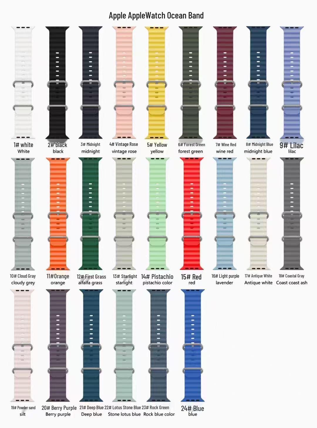 Kompatibel mit Apple Silikon-Uhrenarmband Serie 10, Ozean-Armband mit Doppelschnalle für Serie 9 und Sportmodell Ultra 11 Serie 2. 42/44/45/49mm fits series S1-S9 beige