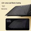 8-Rib Automatic Three-Fold Umbrella with Logo, Thickened Black Glue for Sun and Rain
