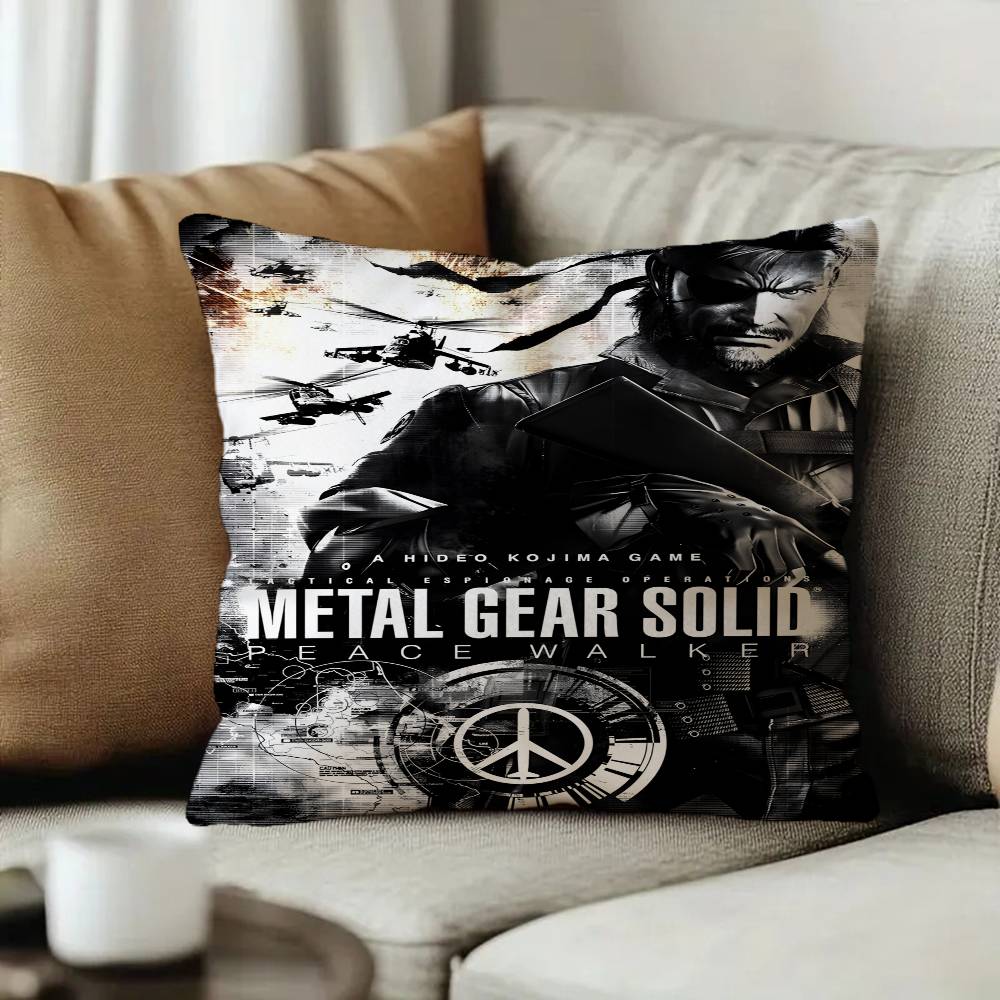 Game Metal Gear Solid Solid 2 3 4 Lucky Dragon pillow cover sofa cushion cover home room decoration children gift