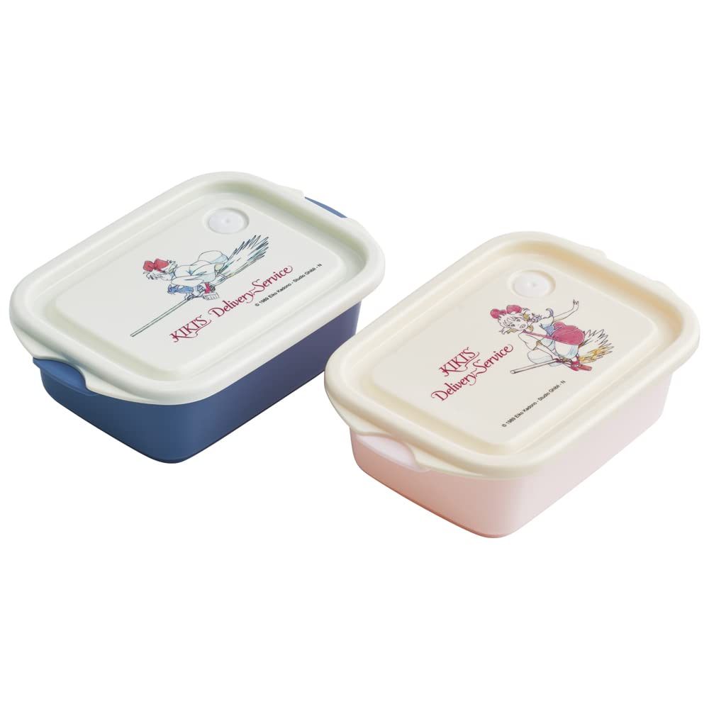 Skater Delivery Service Art Studio Ghibli 500ml Antibacterial Food Storage Made in Kiki's 2-Pack Containers, Japan, FCN2WAG-A