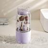 360 Rotating Makeup Brush Organizer Washable Drying Vanity Storage Box for Brushes Eyeshadow Lipstick Dustproof