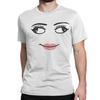 Funny Girl Robot Face Meme T Shirt for Men Women Cotton Cool TShirts Round Neck Tees Short Sleeve Tops Gift