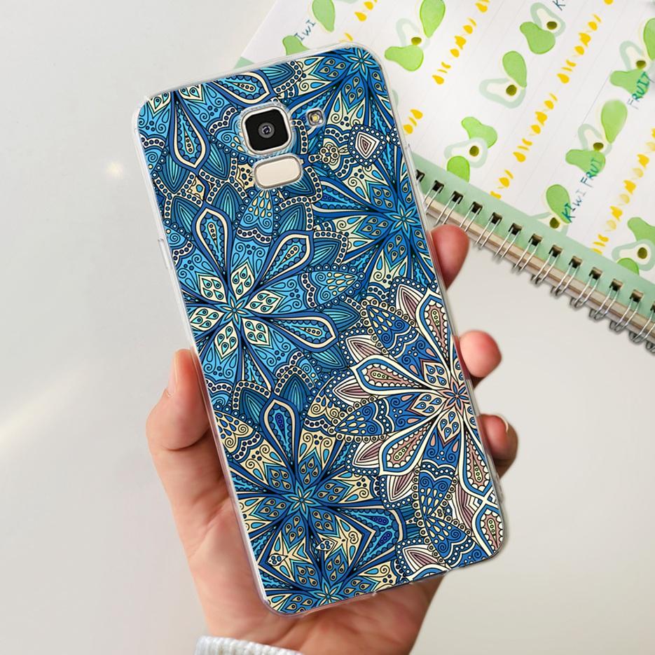 For Samsung Galaxy J6 2018 Case SM-J600F Stylish Painted Cover Clear Silicone Soft TPU Phone Case For Samsung J6 Plus J6+ Bumper