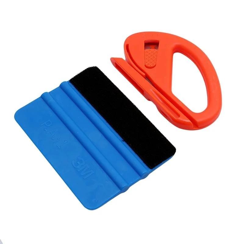 1pcs Vinyl Safety Snitty Cutter Felt Edge Squeegee Scraper Car Wrapping Tools