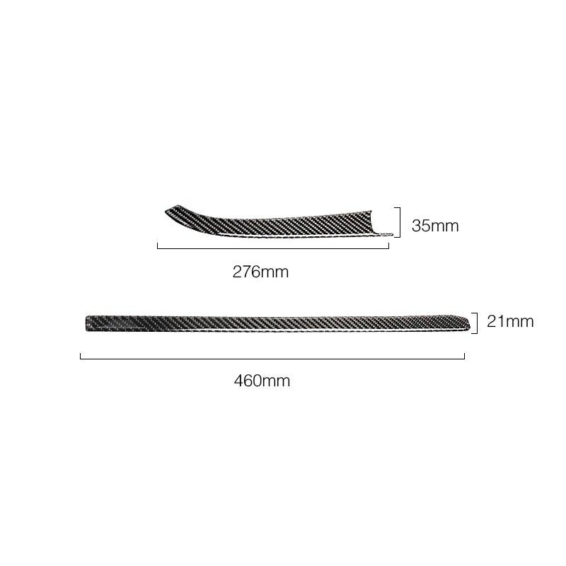 Fibră de carbon Auto Center Control Co-pilot Panel Trim Strip Cover Sticker Interior pentru BMW F30 F34 F36 2013-2018 Accesorii auto