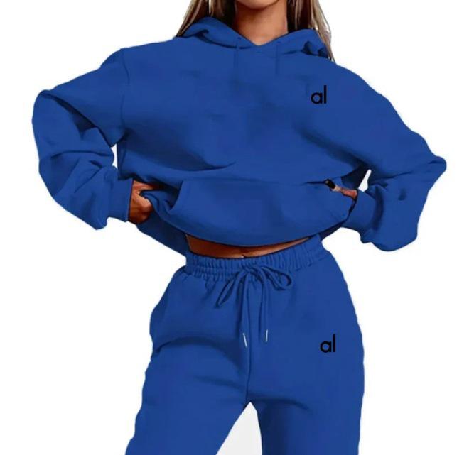 Hot-Selling Women's Letter Print Hooded Sweatshirt Set - Autumn Long-Sleeve