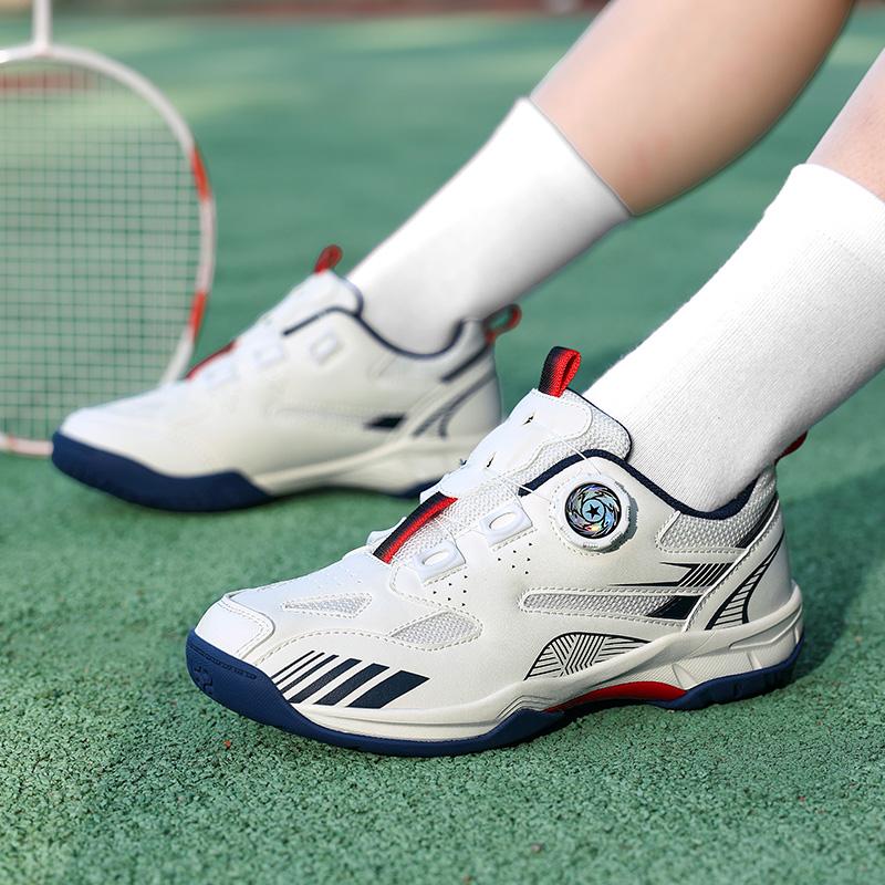 Professional Button Children's Badminton Table Tennis Shoes for Boys Girls Autumn Breathable Anti-Slip EVA Midsole Rubber