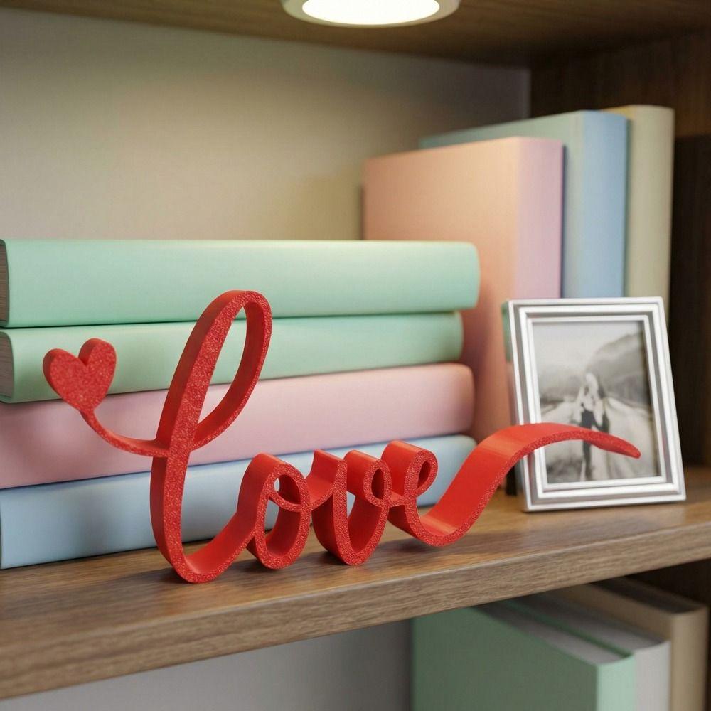 3D Love Models Decoration Wedding Letter Love Ornament Valentine's Day Love Ornament  Home Decor