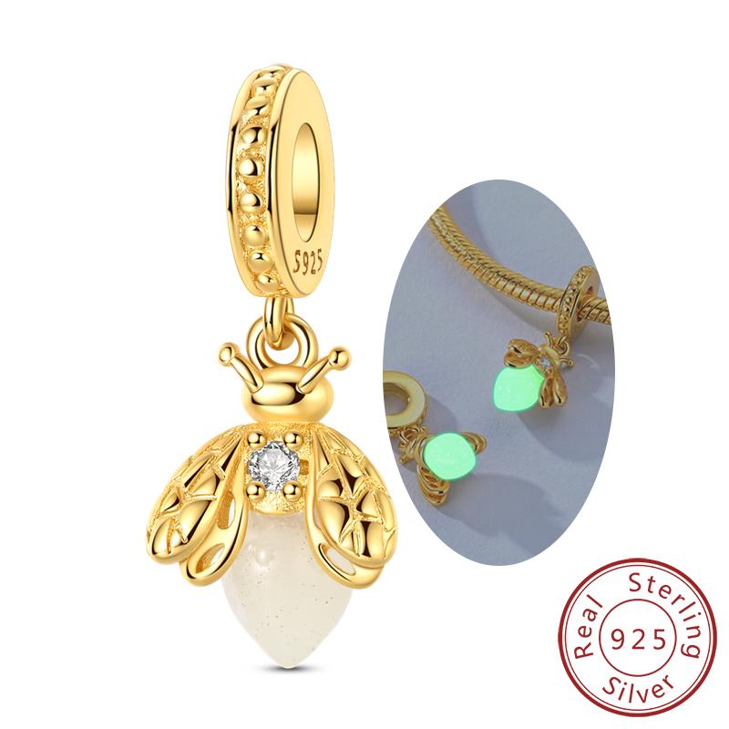 New Copper Charms Beads Capybara Firefly Puppy Cat Horseshoe Charm Fit Bracelet Bangle Pendant Women Jewelry Gift