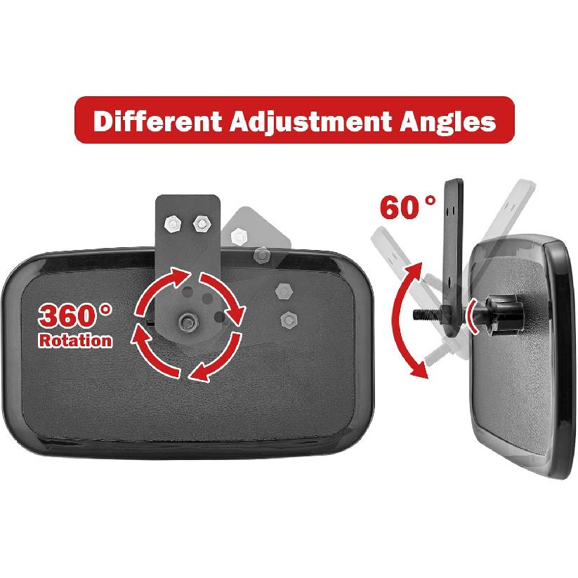 WSays Ranger Rückspiegel, UTV Mittelrückspiegel Kompatibel mit Polaris Ranger 500 570 900 1000 XP 2017-2025 Pro-Fit Käfig mit Fabrik