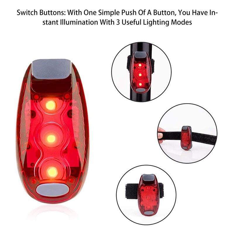 Bicycle Rear Light Safety Flashing Bicycle Rear Light Running Walking Cycling Helmet Light