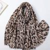 Lurex Glitter Sexy Leopard Dot Fringe Viscose Soft Scarf Chic Cotton Shawl Women Perfect for Travel & Casual Muslim Hijab