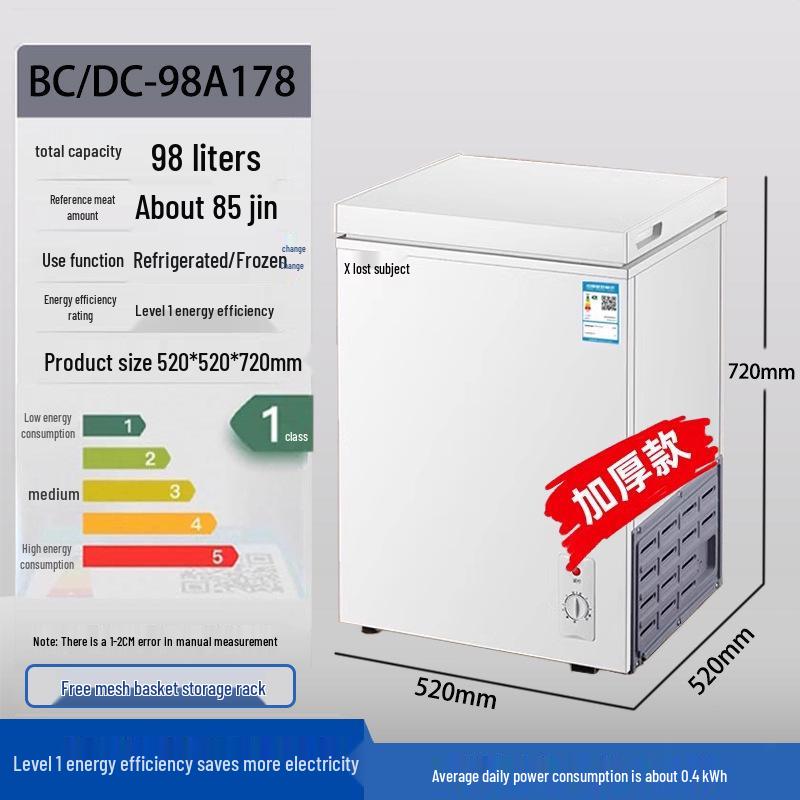 Energy-Efficient Mini Freezer: Compact, Silent, Quick-Freeze, and Ideal for Single-Person Use