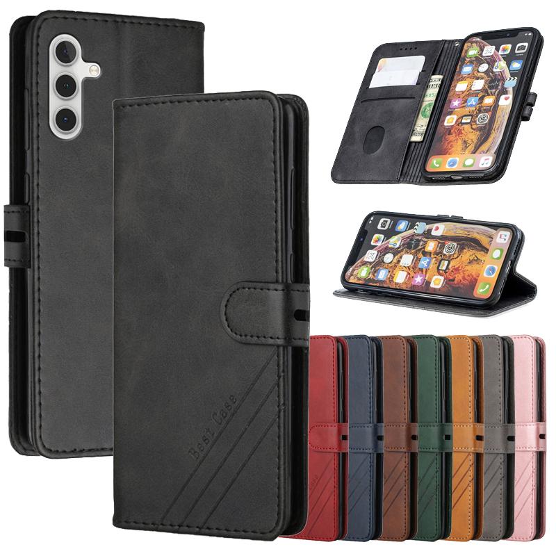 Leather Flip A54 Case on For Samsung A54 Galaxy A54 5G Coque For Fundas A 54 SM-A546 Magnetic Cases Stand Wallet Phone Cover