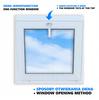 Okno Antracyt Pcv Standard Uchylne 70X70 700X700 Dwuszybowe Nowe Uchylane