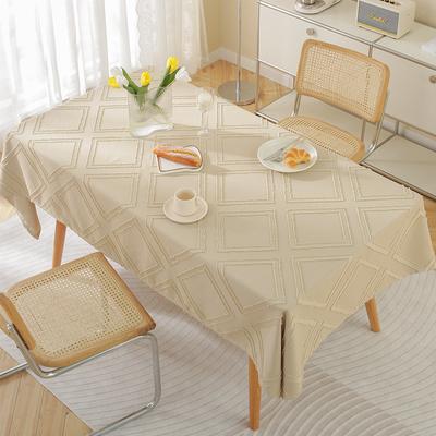 Neue dreidimensionale geometrische Rauten-Tischdecke, modern, schlicht, quadratisch, Esstischdecke, multifunktionales Überhandtuch