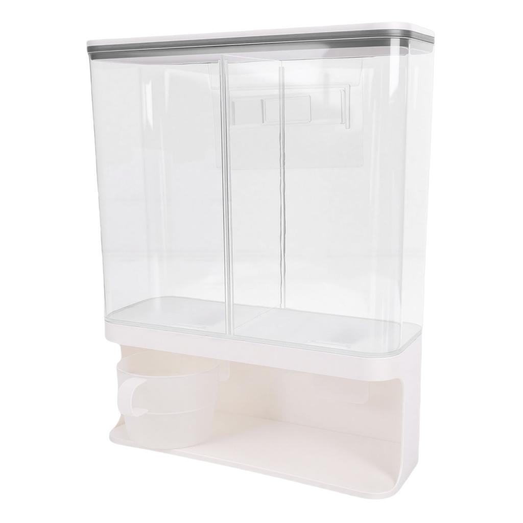 Grain Dispenser Transparent Large Capacity Airtight Cereal Container Dispenser for Beans Rice Dry Food