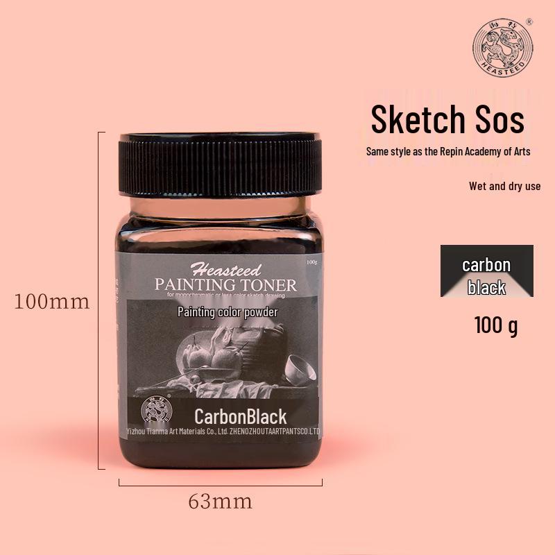 Sketch Charcoal & Color Pencils: Water-Soluble Graphite & Charcoal Powder