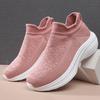 Sneakers Women's Summer Walking Casual Outdoor Women's Shoes Breathable and Lightweight Fly-woven Running Shoes New Socks Shoes