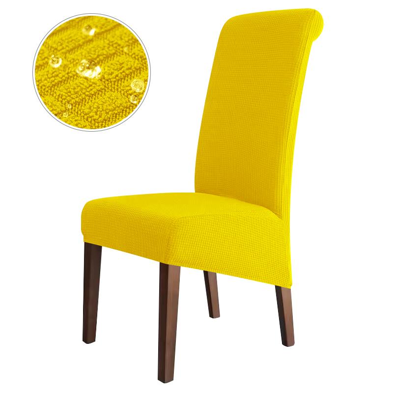Water Repellent High Back Chair Cover Jacquard Stretch Xl Size Chair Covers For Dining Room Anti-Dirty Easy Care Seat Protectors