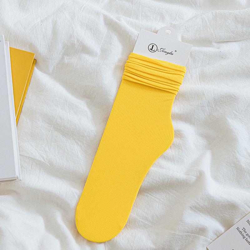 

Женские летние носки для льда - тонкие, белые, однотонные, средней длины One Size