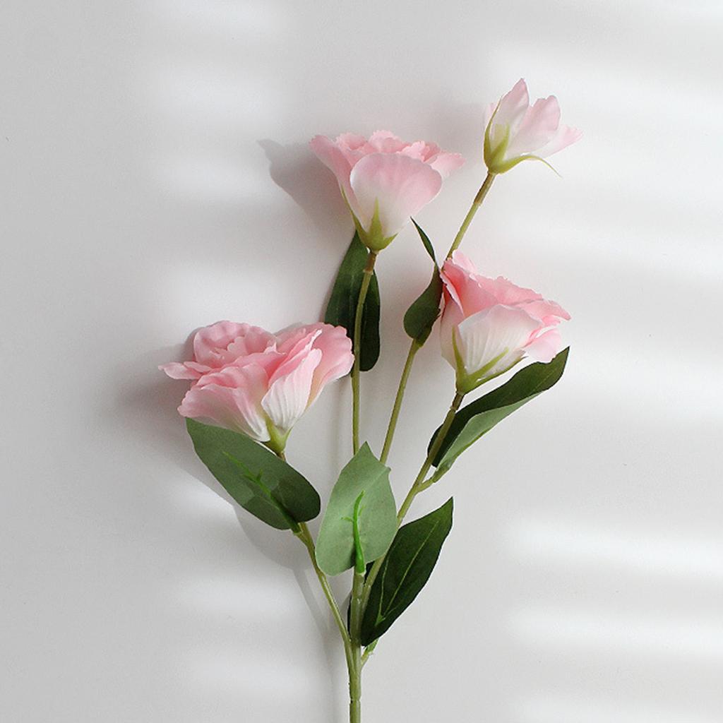 Faux Eustoma Floral Bridal Party Supplies Everlasting Silk Stems Reception Decor Silk Wedding Artificial Lisianthus