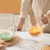 Salatdressing Shakerflaske Manuell Rørekkopp For Kjøkken Eggvisp Væskeblandekopp Vinaigrette Dressingflaske