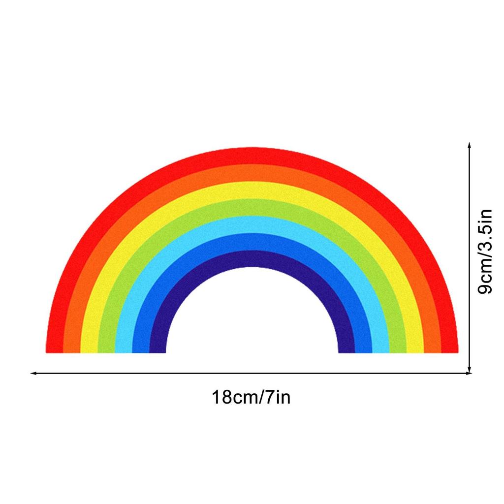 Regenbogen Autoaufkleber, Regenbogen Fensteraufkleber - Vista Auto Heckscheibenwischer Aufkleber Wetterfest