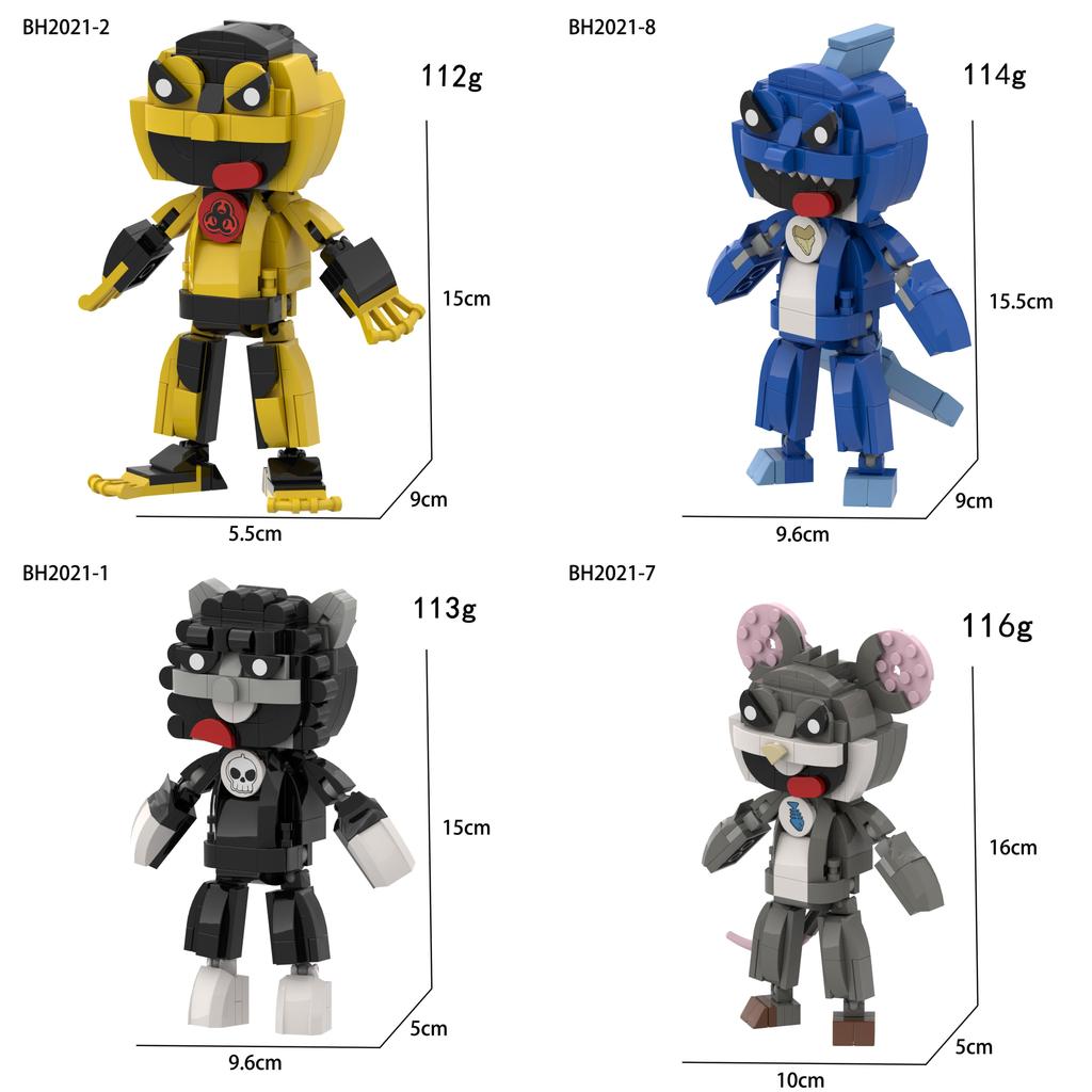 Set di blocchi da costruzione Poppy Playtime con montaggio fai da te per bambini e collezionisti