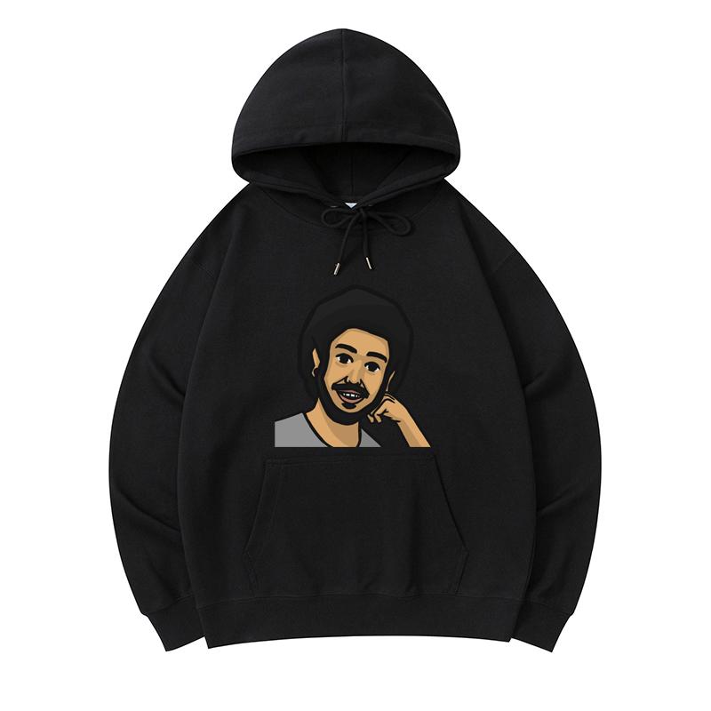 

300 GSM Men s Healthy Cotton Hoodies Coll Story Gecoo Print Premium Cotton Sweatshirt