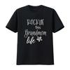 Rockin This Grandmom Life Special Grandma T Shirt Vintage Washed Casual Versatile Streetwear Graphic Unisex Stretched Stylish