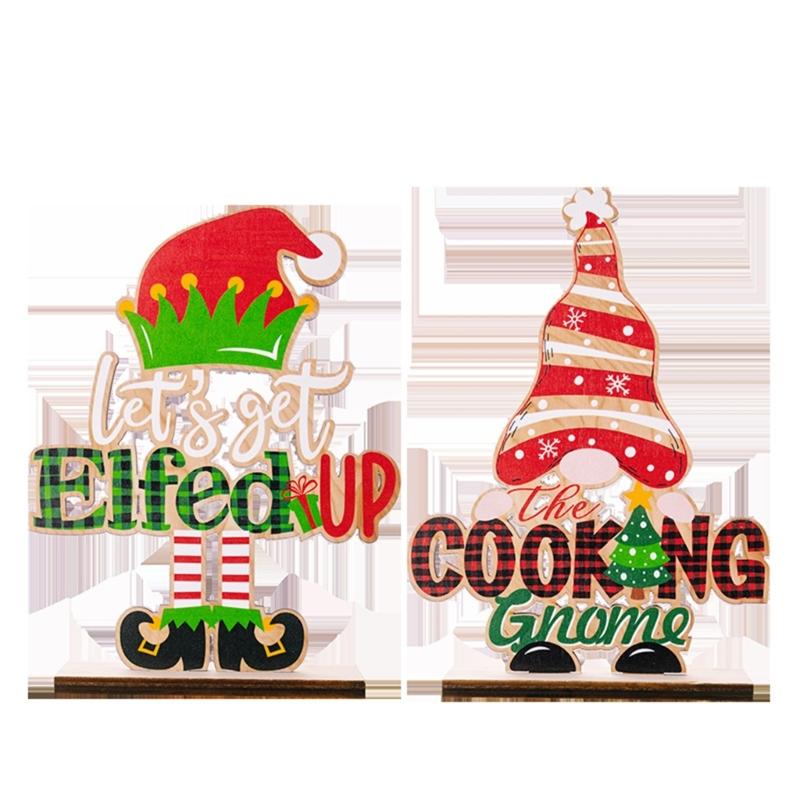 

2 шт. рождественские украшения Elfed up кулинарный стол с гномами, изысканные центральные украшения для гостиной, спальни