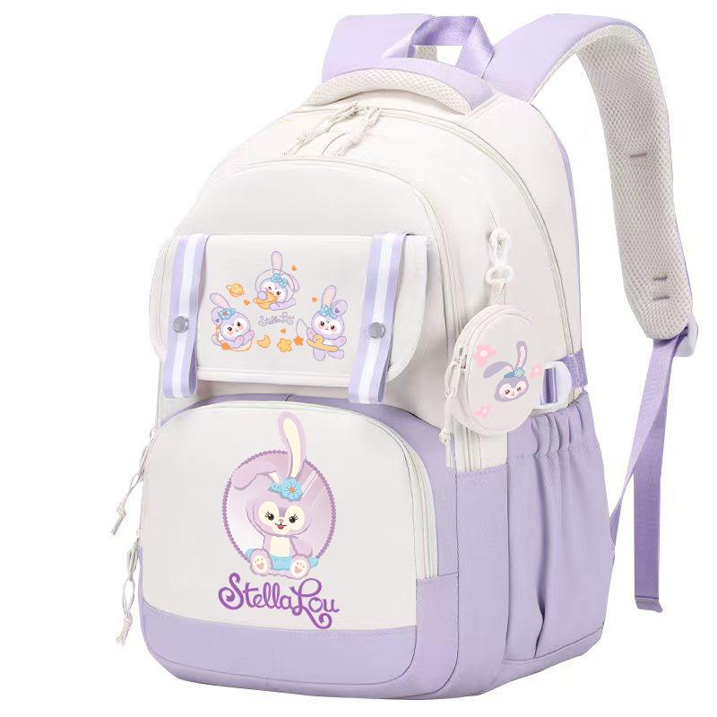 Campus Versatile Student School Bag Sweet Small Fresh Printed Backpack Macaron Color