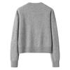Women's Embroidered V-Neck Cashmere Cardigan - Trendy Autumn/Winter Style, Thick Knitted Outerwear