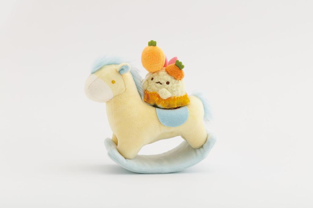 San-X Sumikkogurashi Ornament Sumikko Ebiten's Tail & Rocking Horse MV48401 H140 X W65 X D140