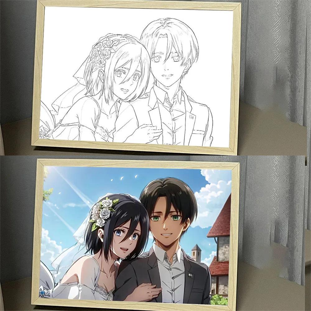 

Нетоксичный Горячий Инс Аниме Атака Титанов Светодиодный Ночник Цветной USB Вставляемый Трехцветное Освещение Удивительная Настольная Лампа Рождественский Подарок Игрушка 22X17 USB