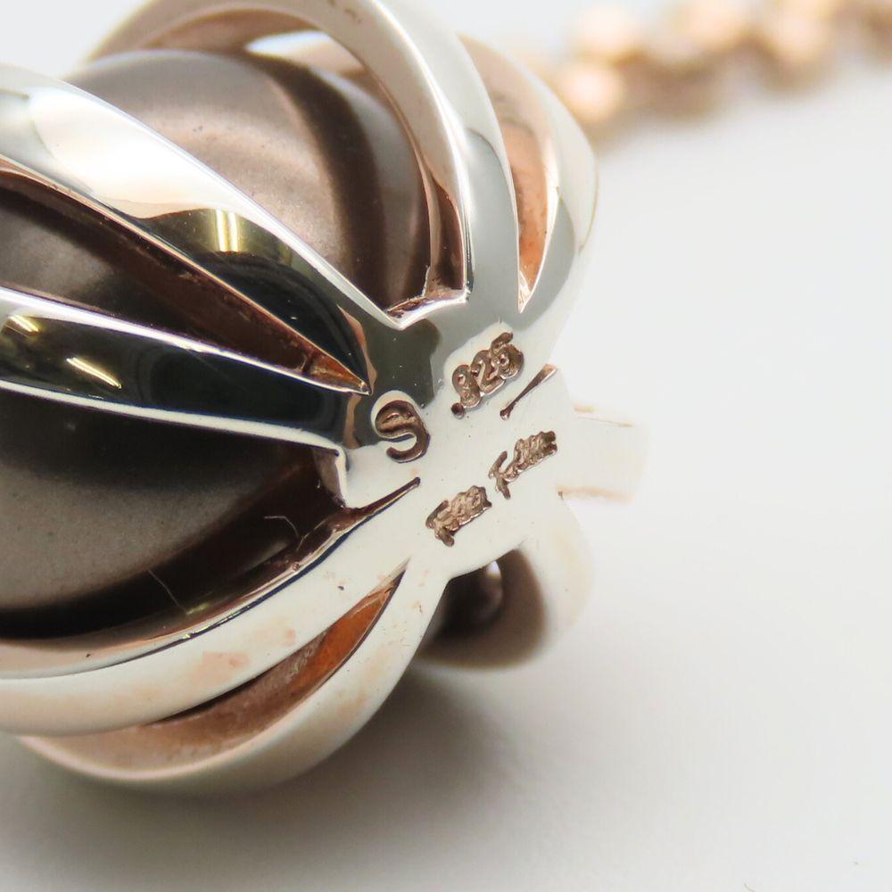 Used Folli Follie Necklace Silver925 10.2g pink Pendant